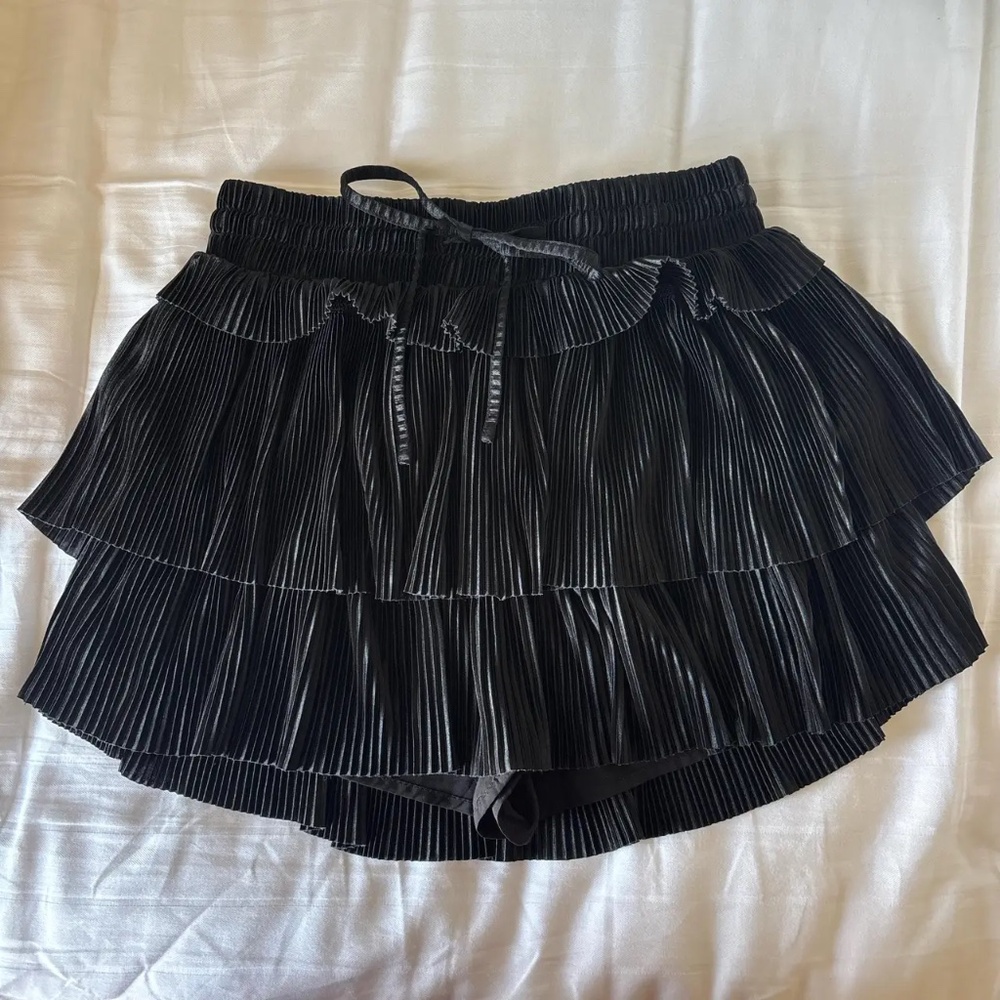 Women’s Black Ruffle Skort